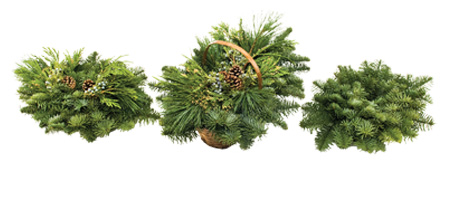 three centerpieces